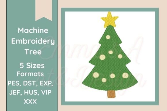 Download Christmas Tree Machine Embroidery Design - Premium Bundle